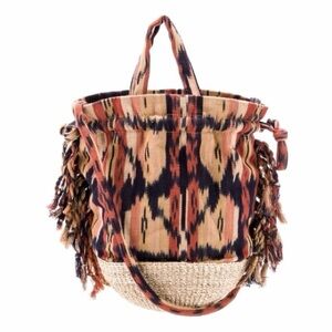 ULLA JOHNSON ANITA BASKET BAG IKAT OS RARE